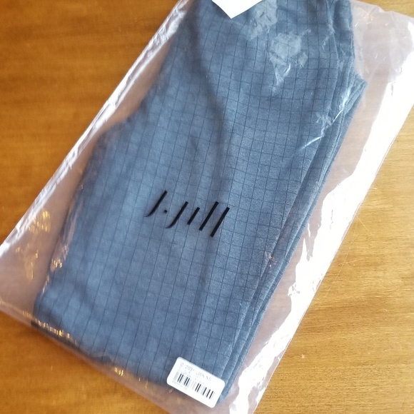 J.jill ponte knit slim leg windowpane pants - Picture 5 of 8